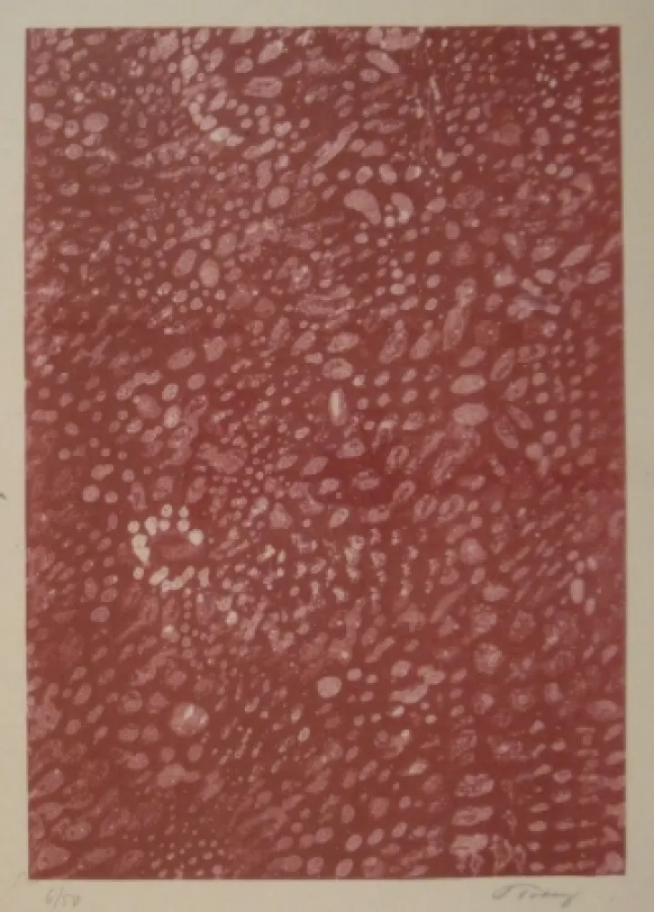 Lithograph Tobey - Komposition.