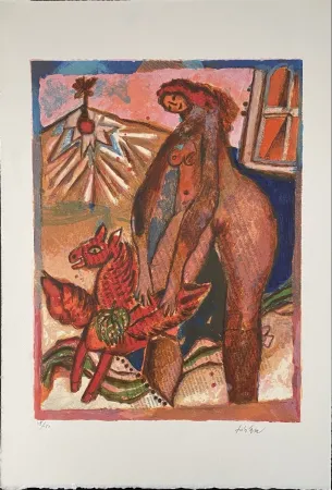 Lithograph Tobiasse - Cantiques des Cantiques