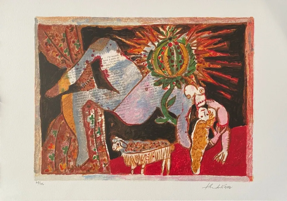 Lithograph Tobiasse - Cantiques des Cantiques