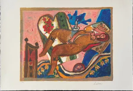 Lithograph Tobiasse - Cantiques des Cantiques