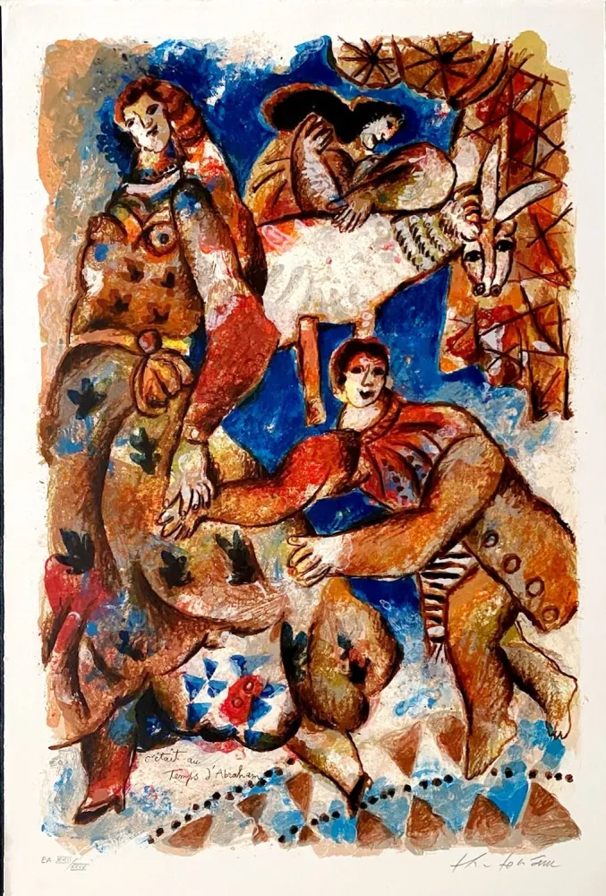Lithograph Tobiasse - C'était au temps d'Abraham