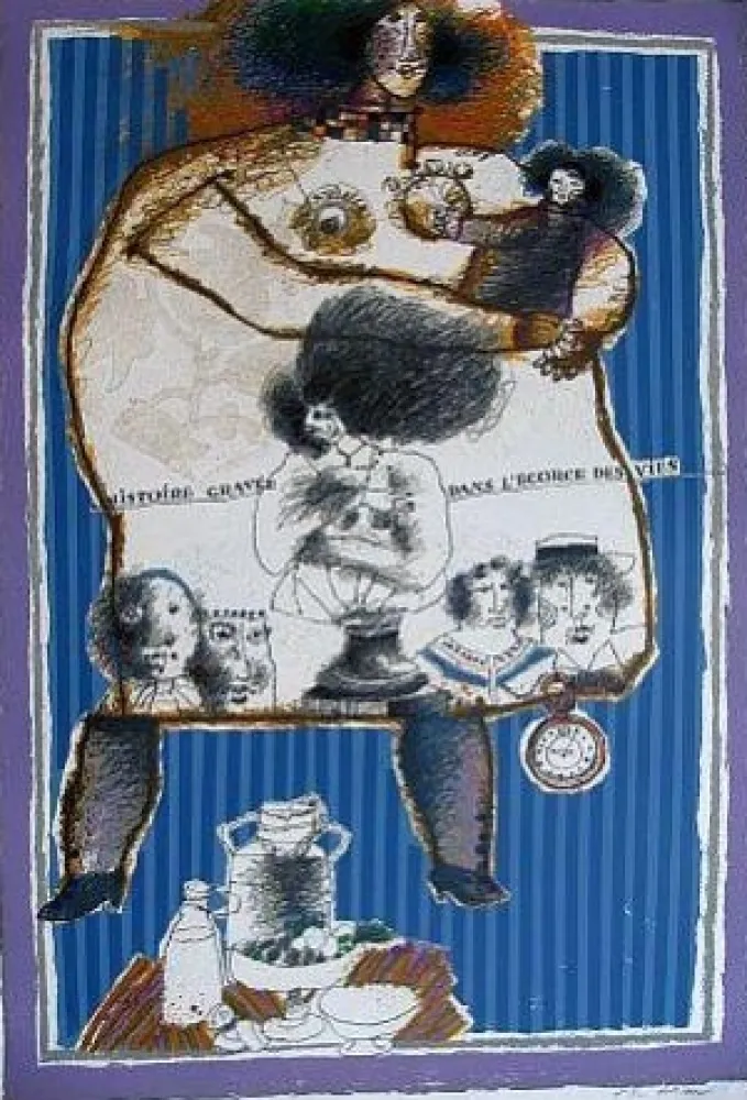 Lithograph Tobiasse - Composition