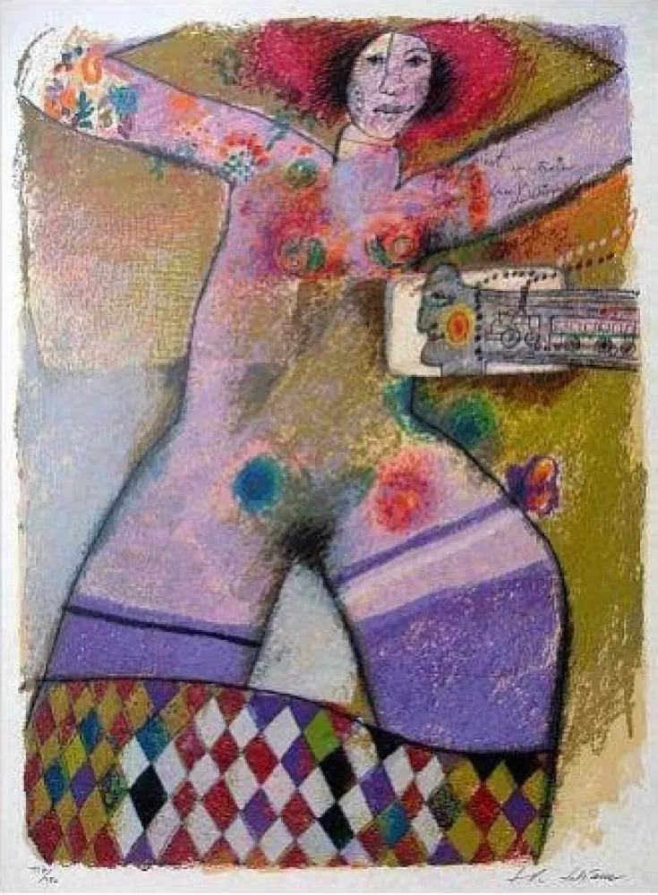 Lithograph Tobiasse - Composition