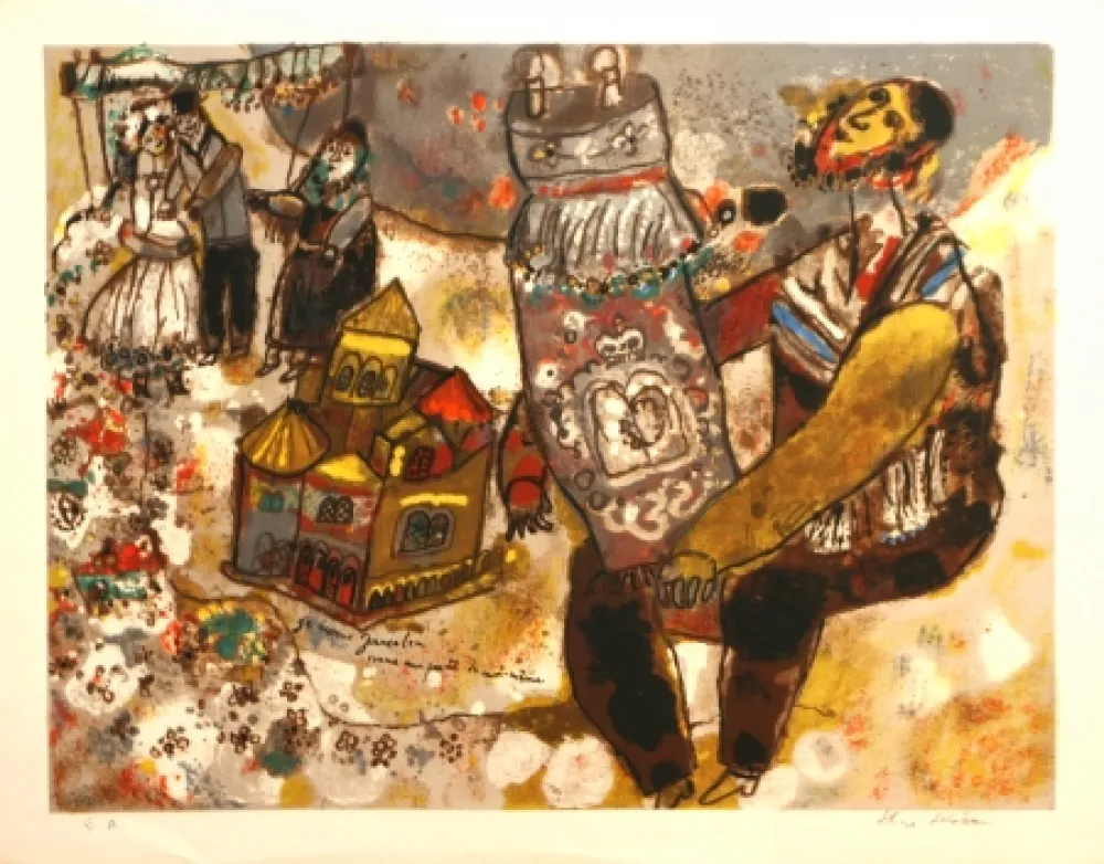 Lithograph Tobiasse -  Je Ressons Jerusalem une partie de moi-meme