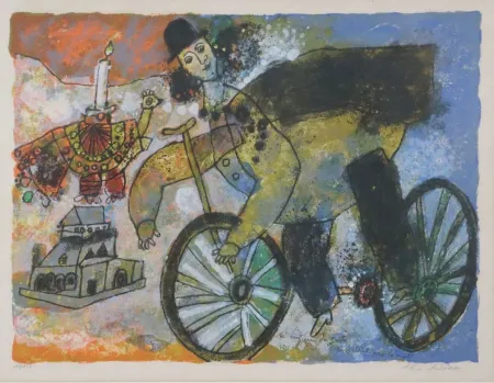 Lithograph Tobiasse - La lumière du Juste ne s'éteint pas la nuit