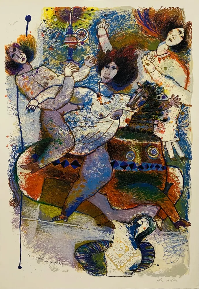 Lithograph Tobiasse - La Lumière du Prophète