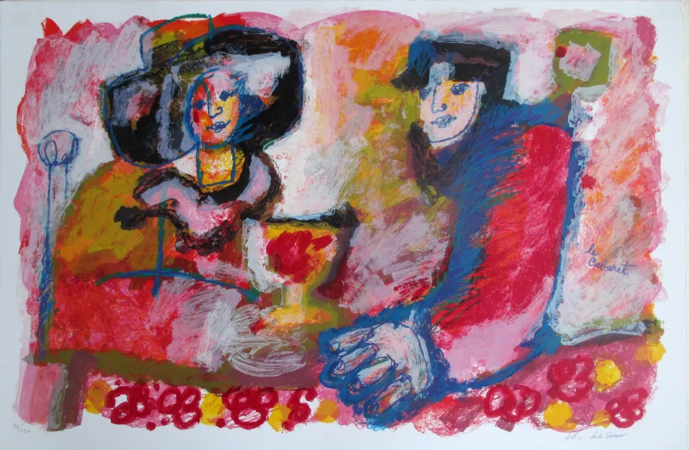 Lithograph Tobiasse - Le Cabaret