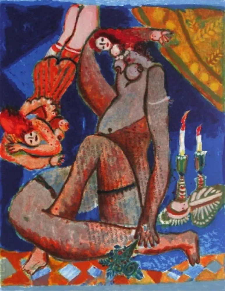 Lithograph Tobiasse - Le cantique des cantiques I