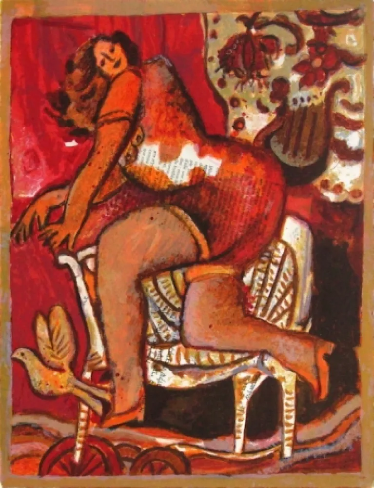 Lithograph Tobiasse - Le cantique des cantiques II