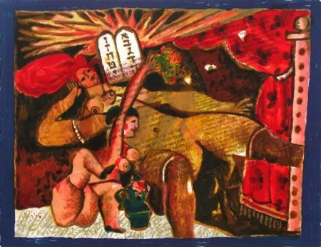 Lithograph Tobiasse - Le cantique des cantiques V