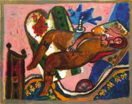 Lithograph Tobiasse - Le cantique des cantiques VI