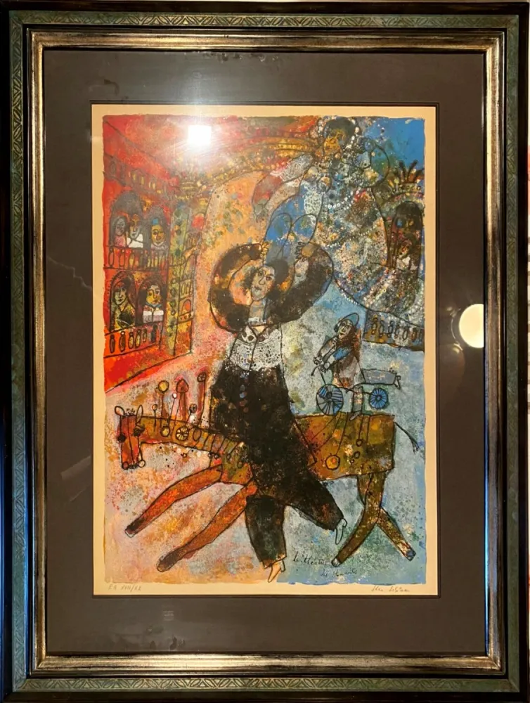 Lithograph Tobiasse - Le théâtre des amants