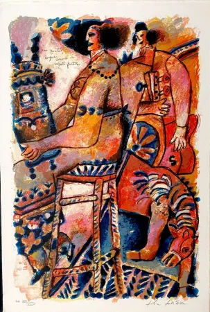 Lithograph Tobiasse - Une route longue comme un miroir fertile