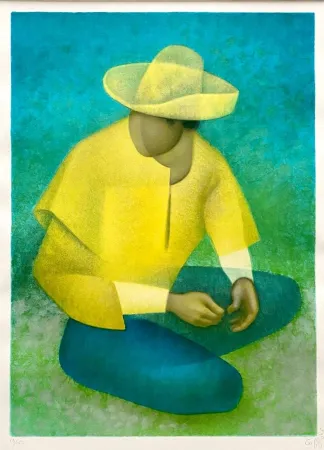 Lithograph Toffoli - Le Mexicain