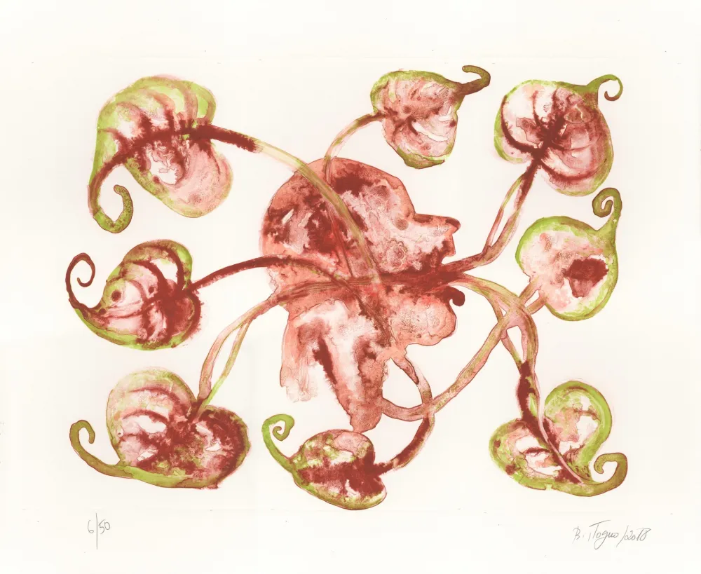 Lithograph Toguo - Blowing Headache