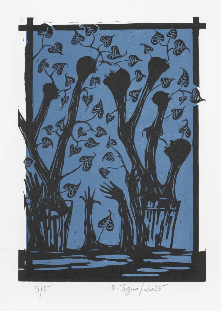 Linocut Toguo - Roots 4