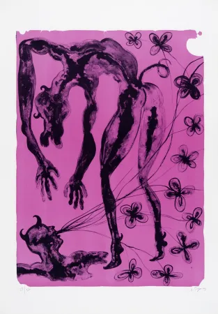 Lithograph Toguo - Selfish dinner