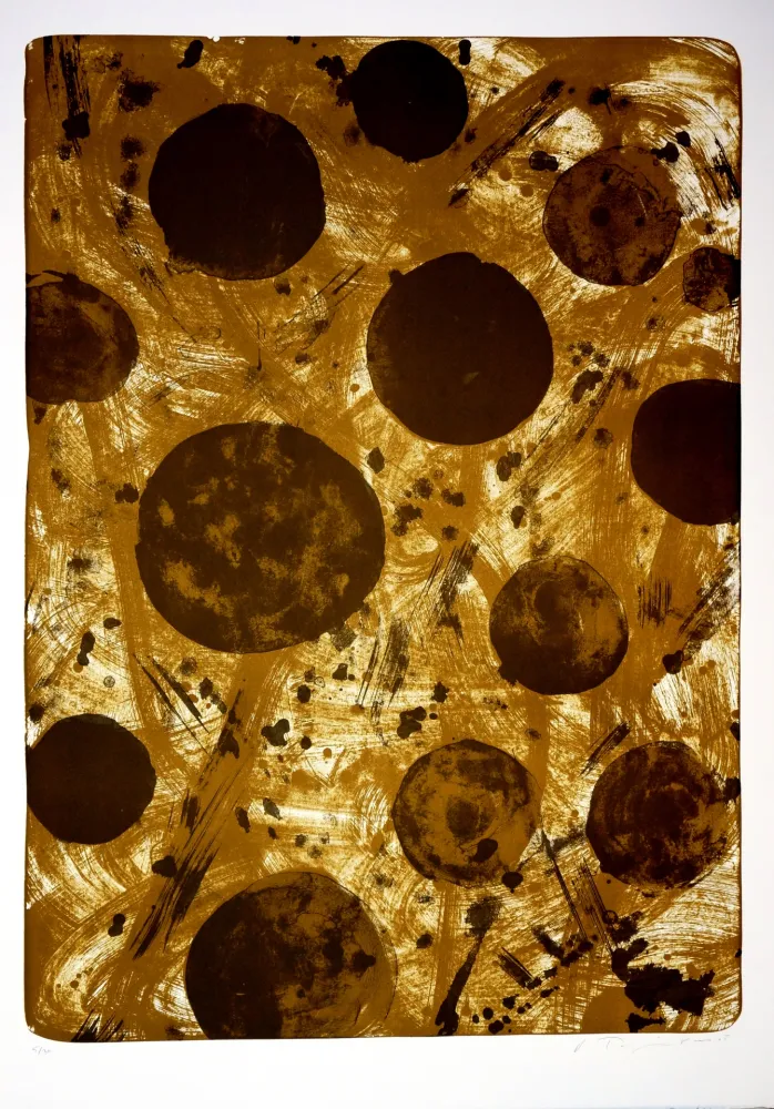 Lithograph Tøjner - Recherche de formes dispersées I