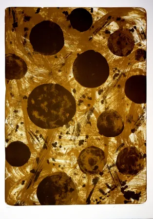 Lithograph Tøjner - Recherche de formes dispersées I