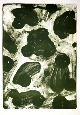 Lithograph Tøjner - Recherche de formes dispersées II