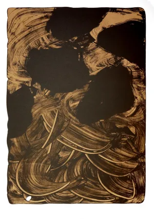 Lithograph Tøjner - Recherche de formes dispersées VIII