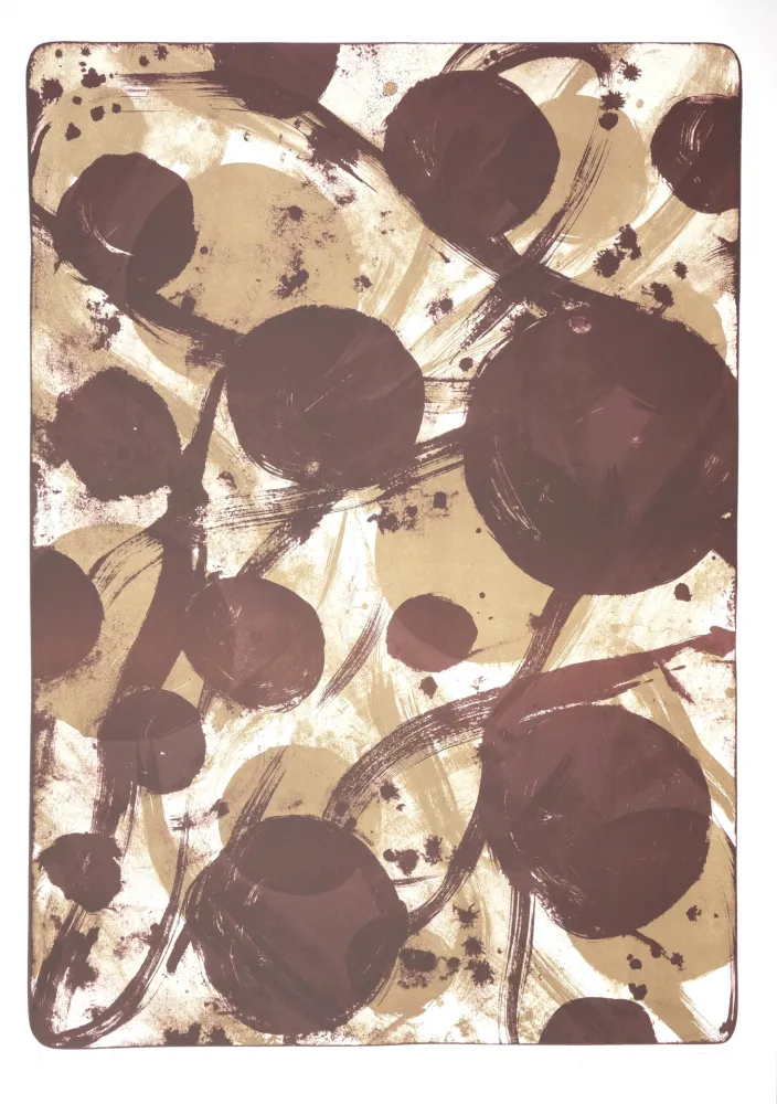 Lithograph Tøjner - Recherche des formes dispersées VI