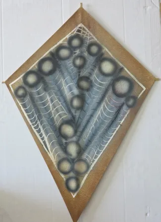 Screenprint Toledo - Abstract large spider web kite