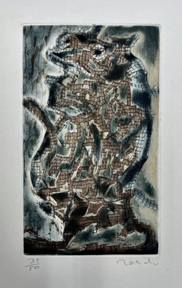 Etching And Aquatint Toledo - Animal que se pela