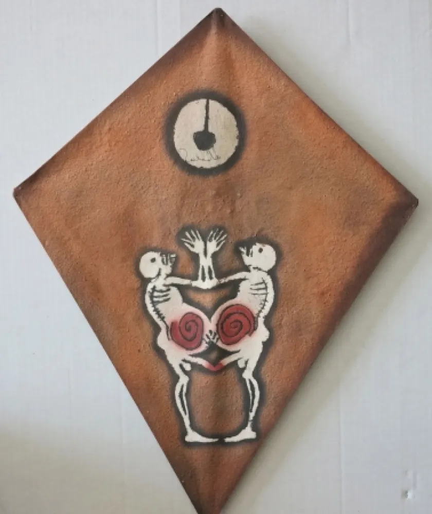 Screenprint Toledo - Calavera kite I