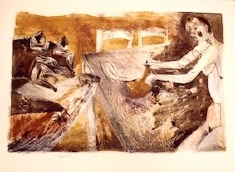 Lithograph Toledo - El Desayuno