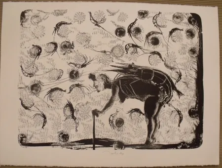 Lithograph Toledo - La pescadora