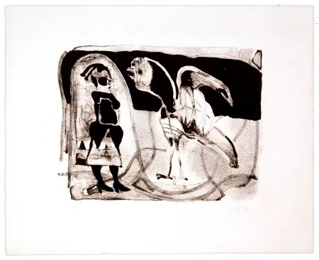 Lithograph Toledo - Le coq