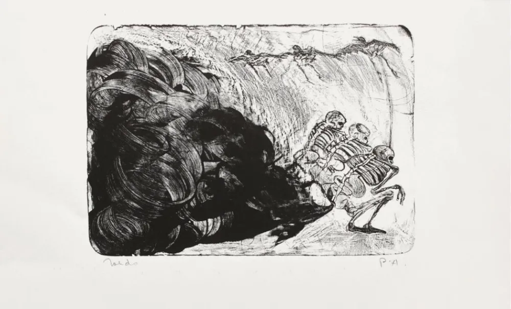 Lithograph Toledo - Recuerdos de Mexico III