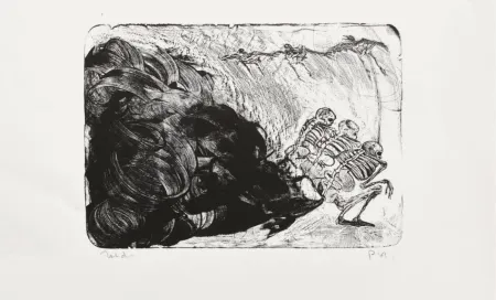 Lithograph Toledo - Recuerdos de Mexico III