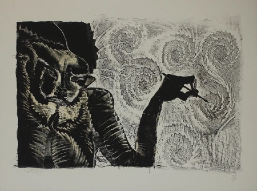 Lithograph Toledo - Reillete