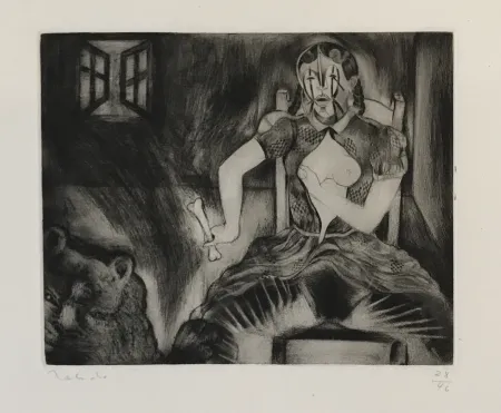 Etching Toledo - Story of Elena: Lion and Window