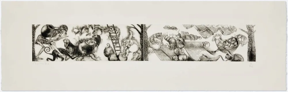 Etching Toledo - Toads and Monkeys 