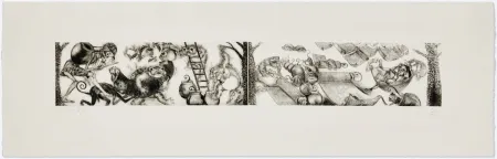 Etching Toledo - Toads and Monkeys 