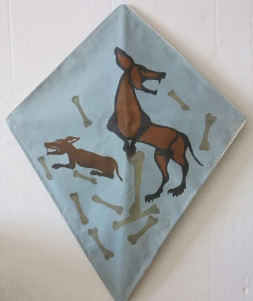 Screenprint Toledo - Two dog kite I