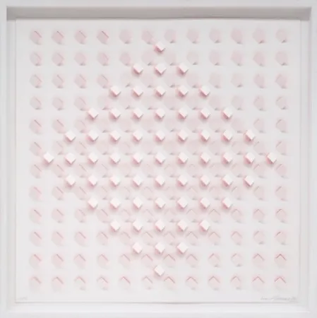 Lithograph Tomasello - S/T 1 - Rosa