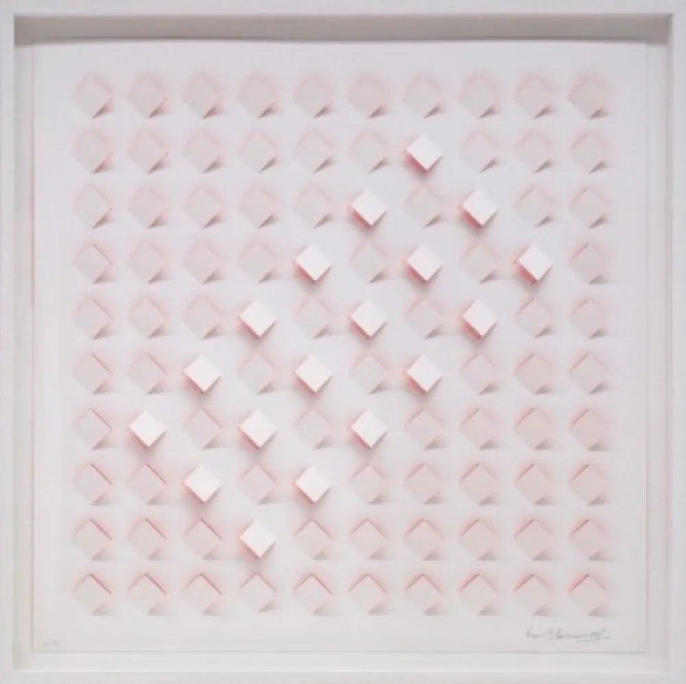 Lithograph Tomasello - S/T 4 - Rosa