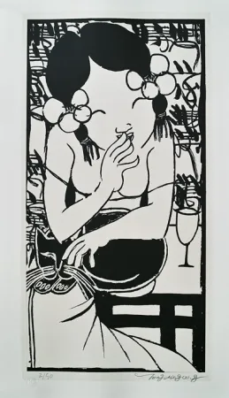 Lithograph Tongzhengang -  harmony 1