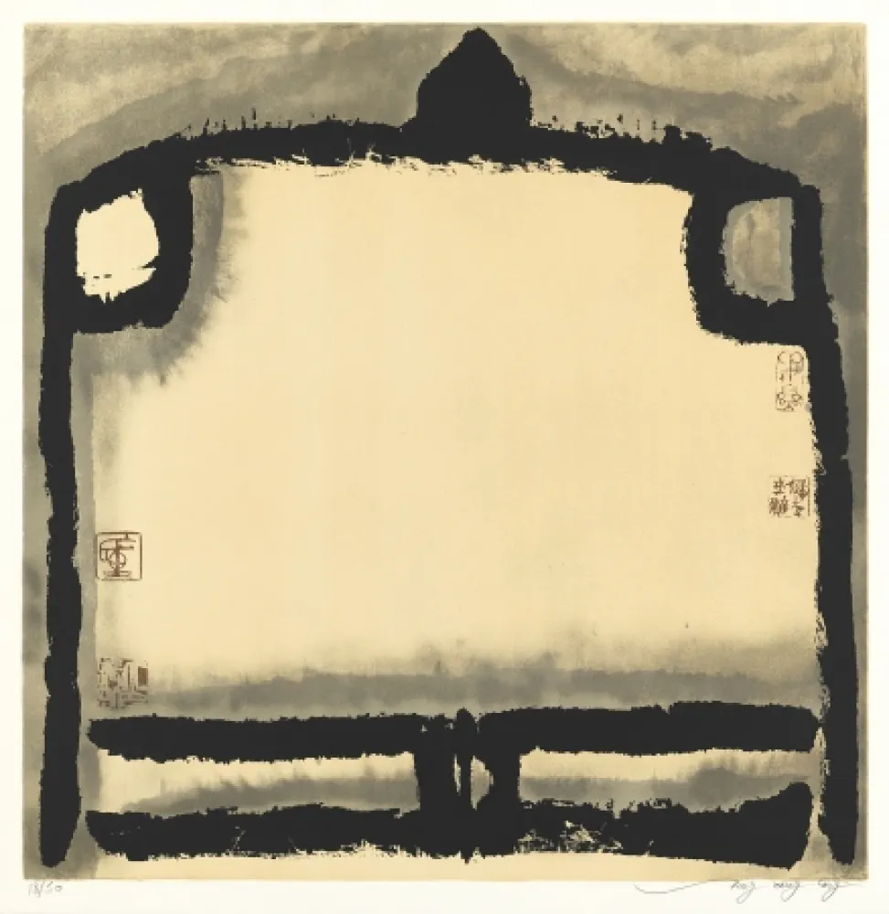 Lithograph Tongzhengang - Le vide
