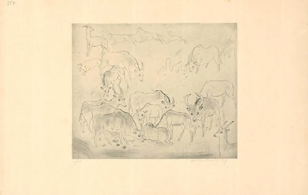 Etching And Aquatint Tonny - Untitled