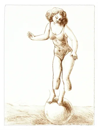 Lithograph Topor - 1 Neuf Grâces