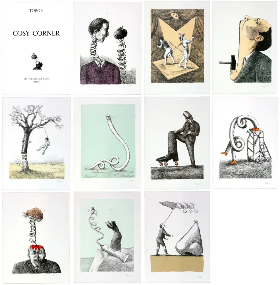 Lithograph Topor - Cosy Corner