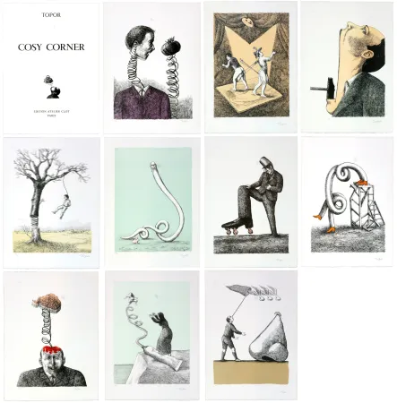 Lithograph Topor - Cosy Corner