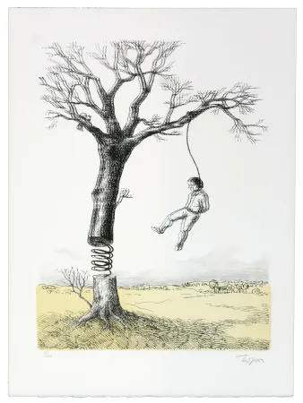 Lithograph Topor - La rumba du pendu