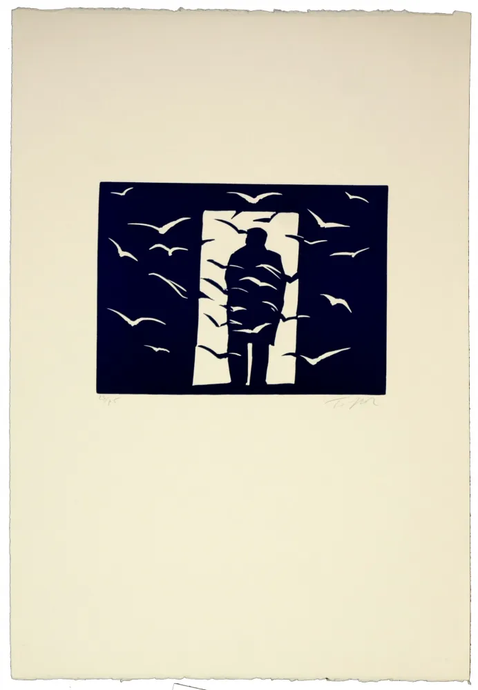 Linocut Topor - Lassitude