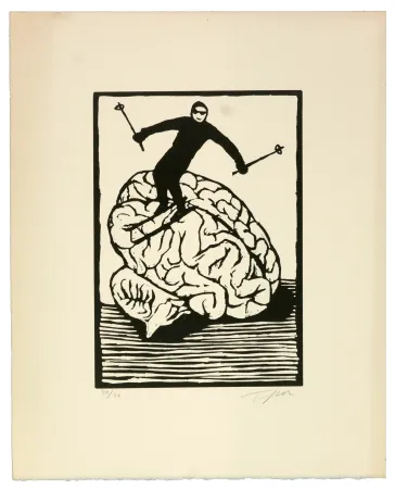 Linocut Topor - Le style lisse